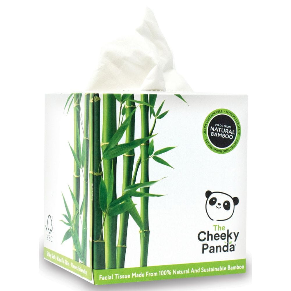 The Cheeky Panda Ekologické hygienické vreckovy v boxe 10 balení x 56 ks